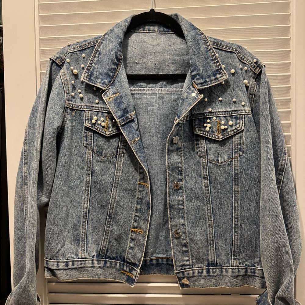 Beaded Denim Jacket